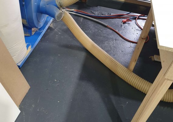 Wood Dust after clean